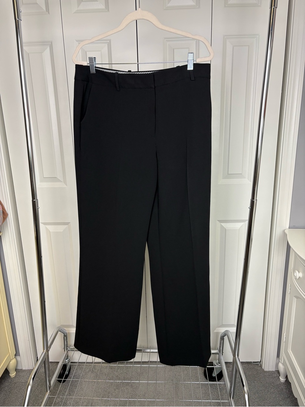 Karl Lagerfeld Black Wide Leg Pants - Picture 2 of 5